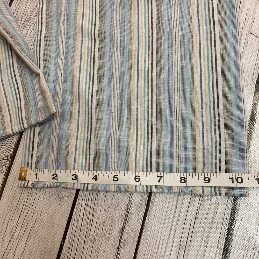 DREW Beige Striped Sleeveless Jumpsuit w/Pockets